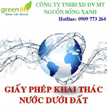 giấy phép khai thác nước dưới đất