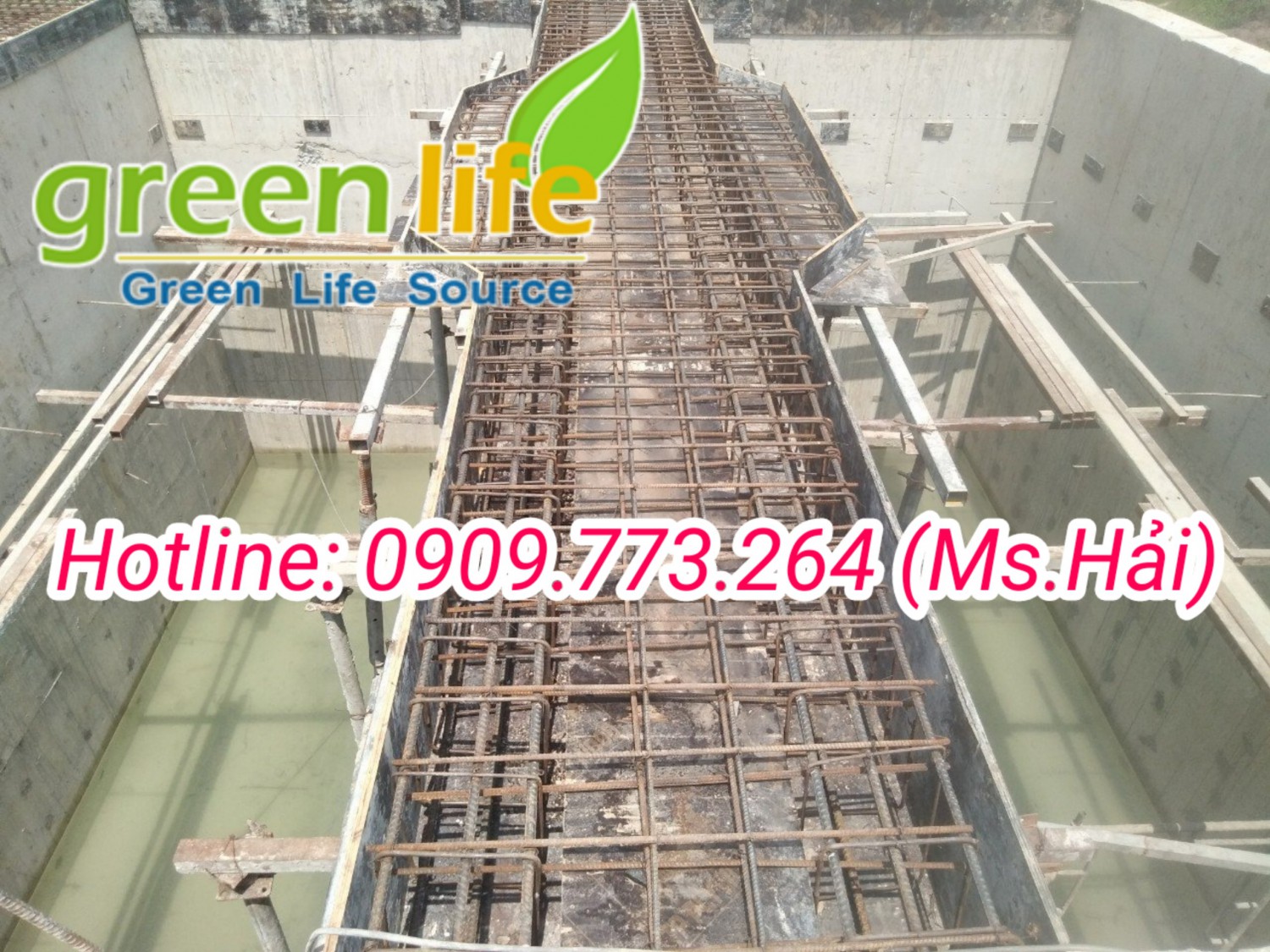 thi công xây dựng bể lắng trong hệ thống xử lý nước thải